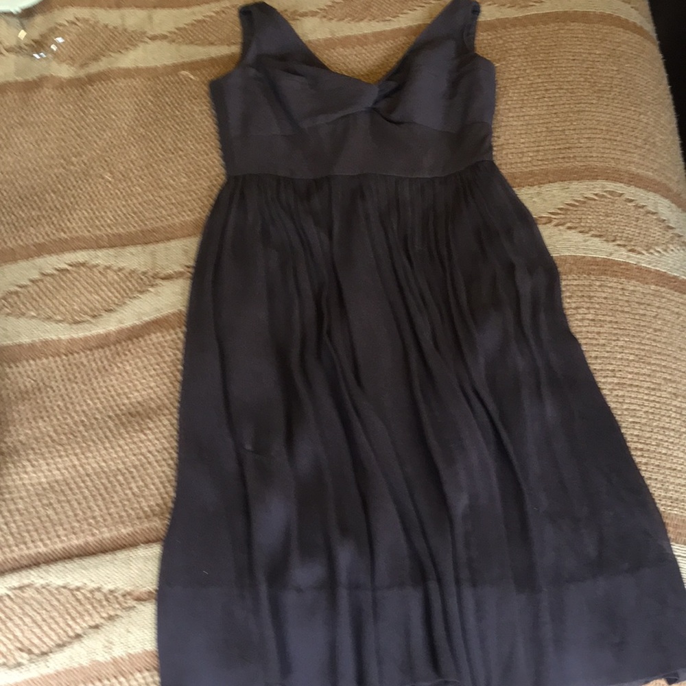 J. Crew brown silk dress